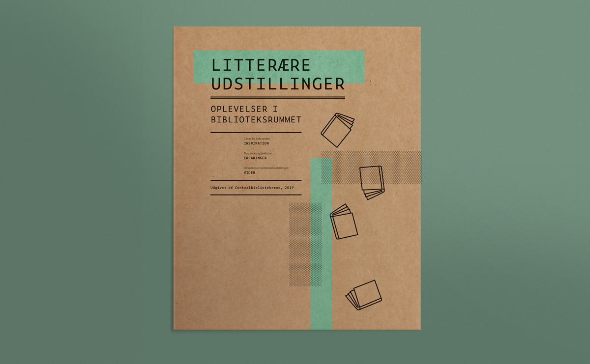 Grafisk design til Gentofte Bibliotek, Litterære Udstillinger, forside