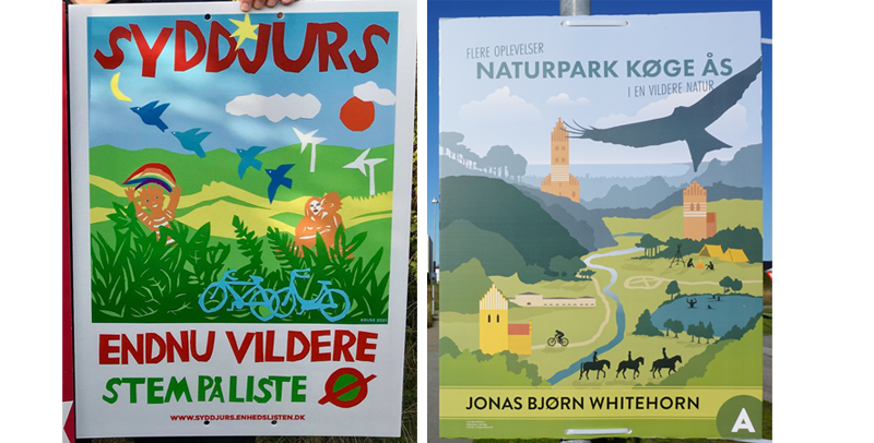Valgplakater med natur